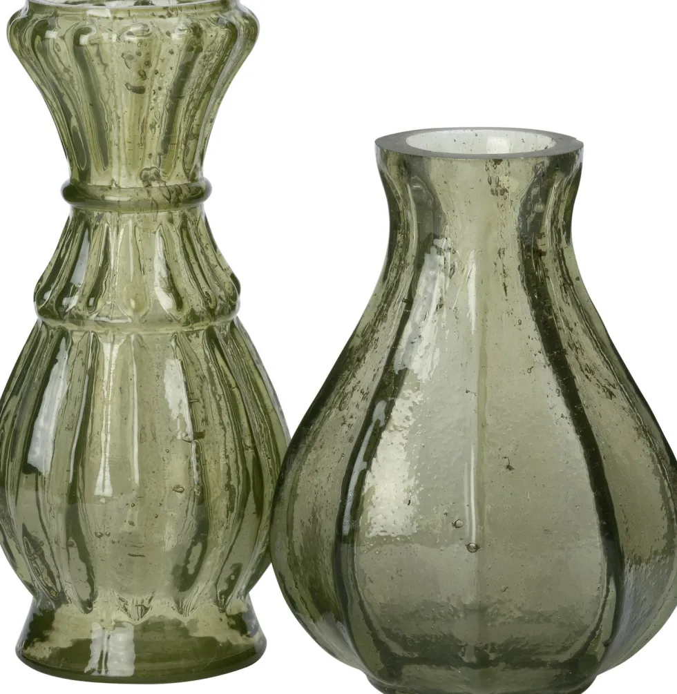 Intratuin vaas Bet groen D 7 H 13 cm