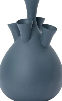 Intratuin vaas Billy blauw D 30 H 43 cm