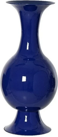 Intratuin vaas Blair blauw D 39 H 77 cm