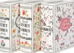 Intratuin vaas Boek Flowers wit 16 x 6,2 x 19,8 cm