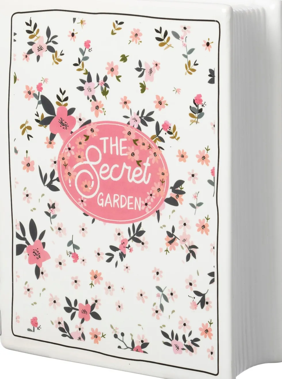 Intratuin vaas Boek The Secret Garden wit 16 x 6,2 x 19,8 cm