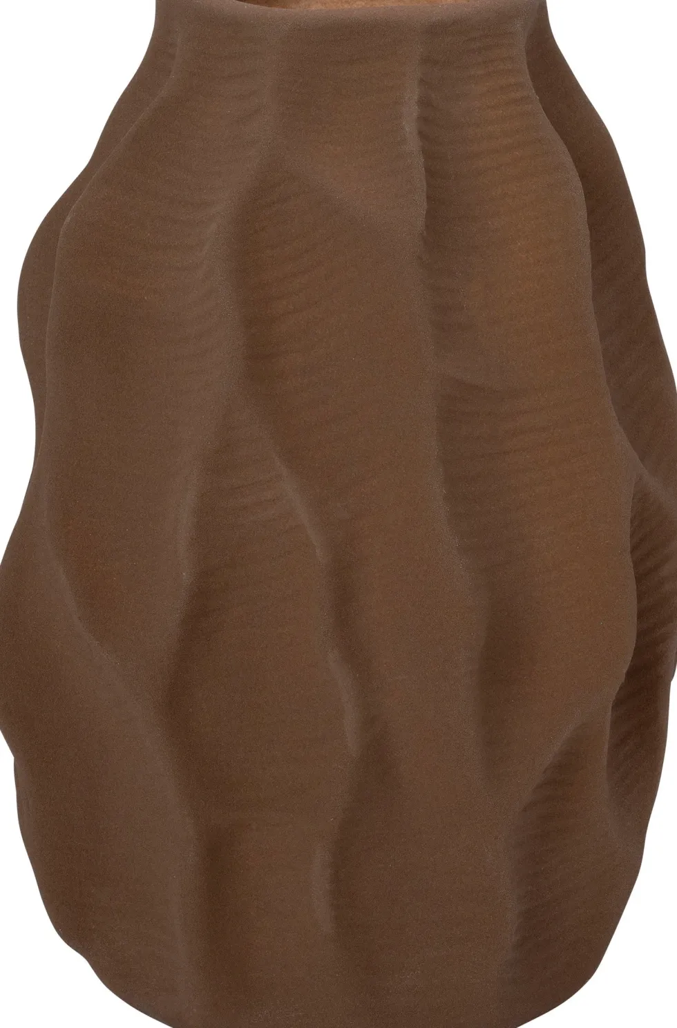 Intratuin vaas Bora bruin D 15 H 22 cm