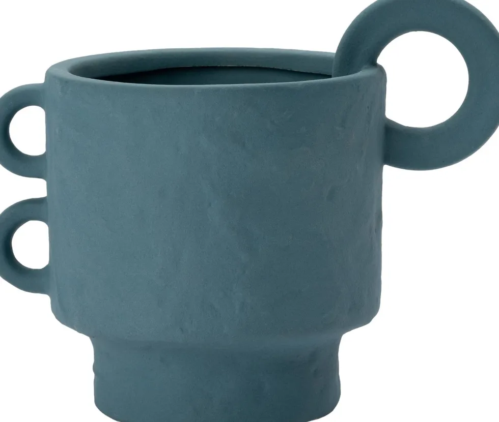 Intratuin vaas Bor blauw 24 x 15 x 19,2 cm