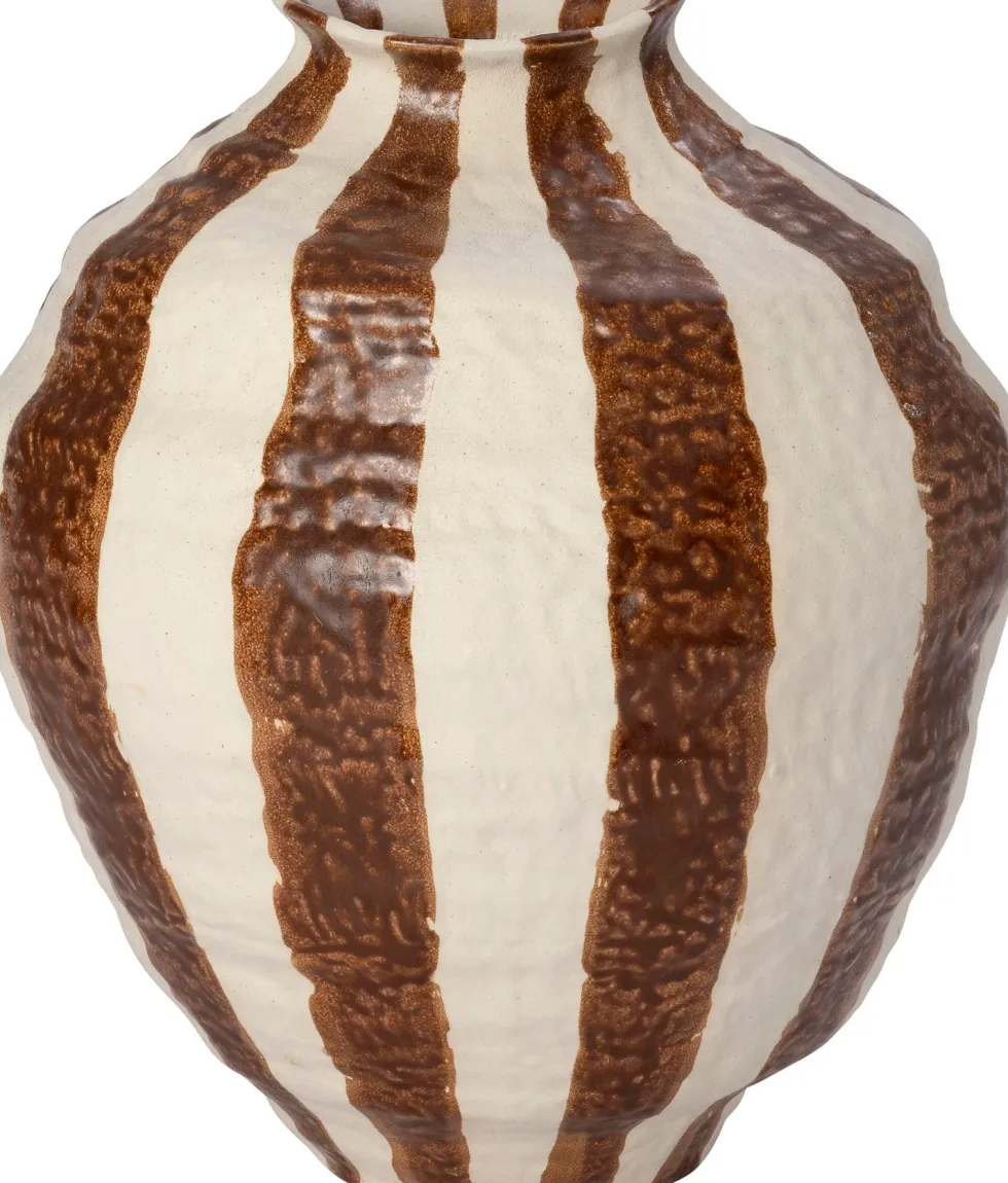 Intratuin vaas Bristol bruin / beige 33,1 x 31,2 x 38,2 cm