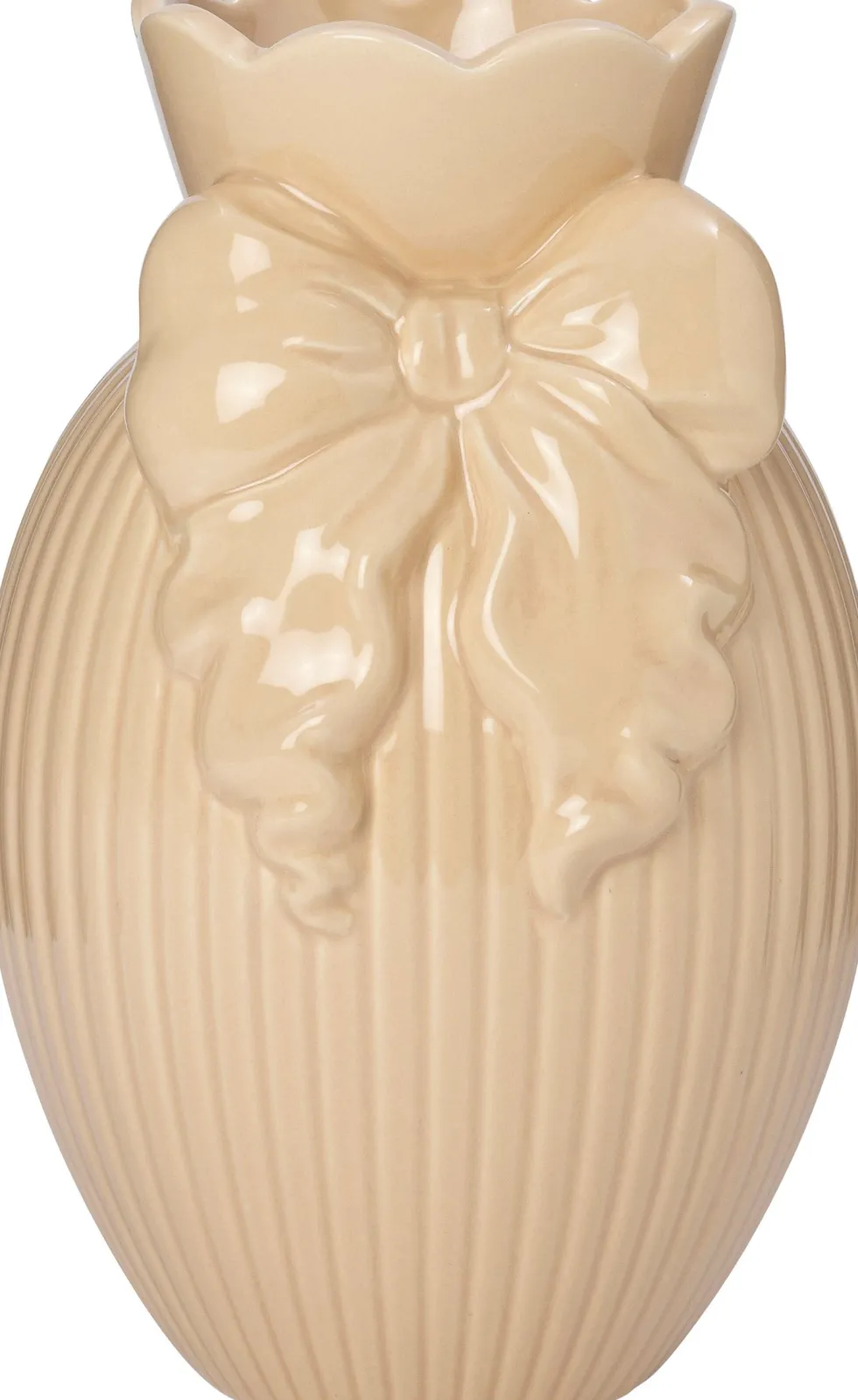 Intratuin vaas Byrum beige D 17 H 26 cm
