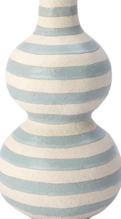 Intratuin vaas Carlo blauw / crème D 17,5 H 30,5 cm