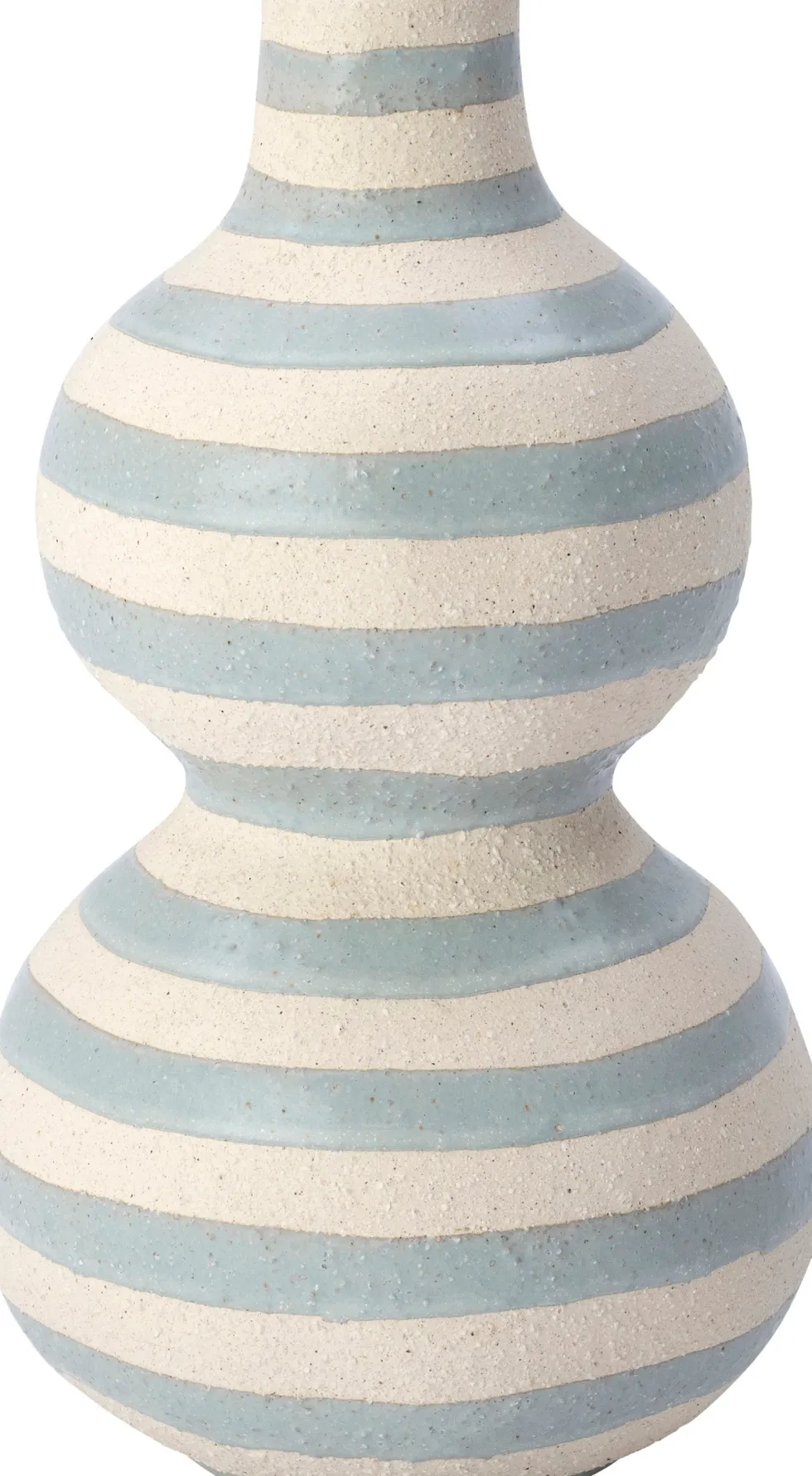 Intratuin vaas Carlo blauw / crème D 17,5 H 30,5 cm