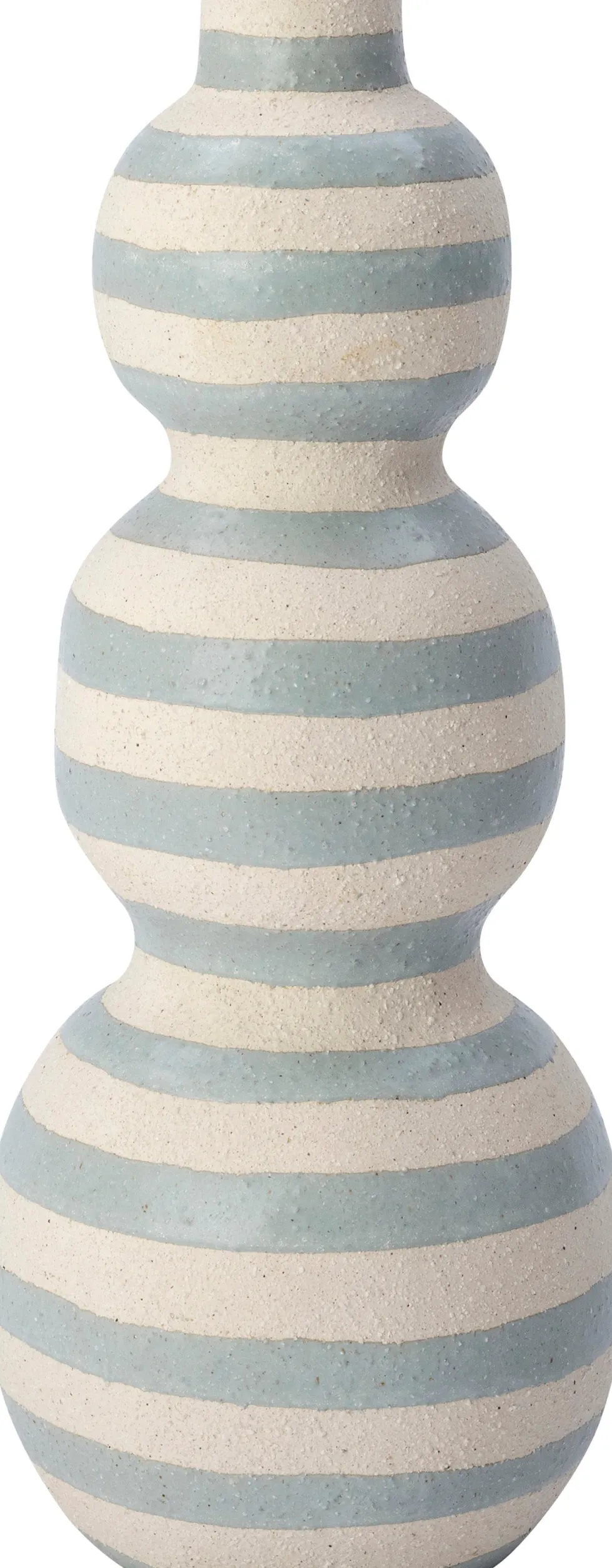 Intratuin vaas Carlo blauw / crème D 17,5 H 43,5 cm