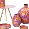 Intratuin vaas Cor oranje / paars D 45 H 49 cm