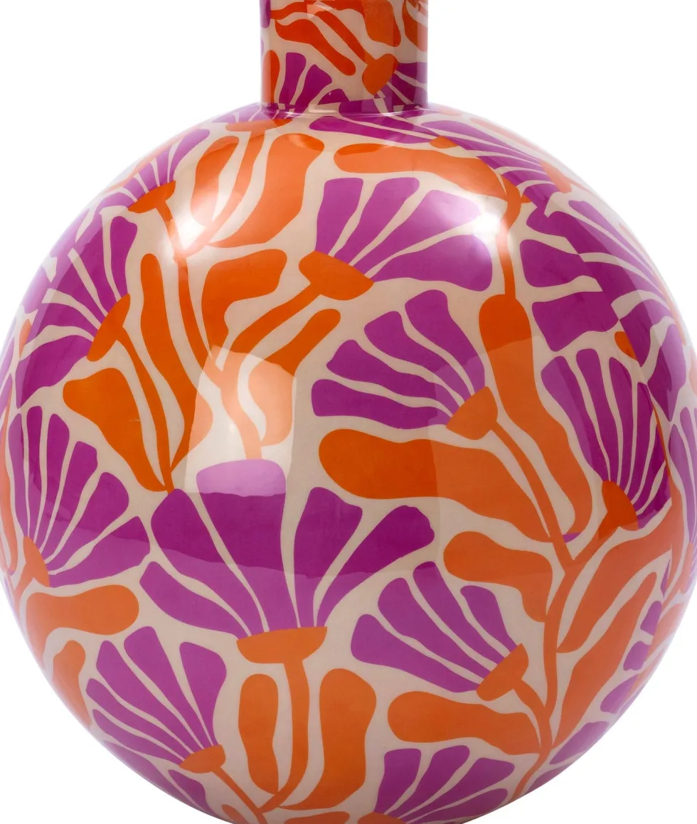 Intratuin vaas Cor oranje / paars D 35 H 41 cm