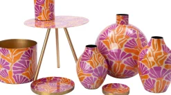 Intratuin vaas Cor oranje / paars D 35 H 41 cm