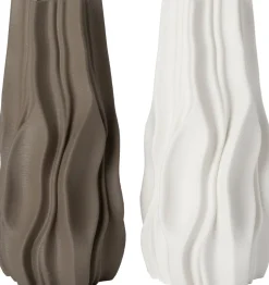 Intratuin vaas 3D bruin D 14 H 29,3 cm