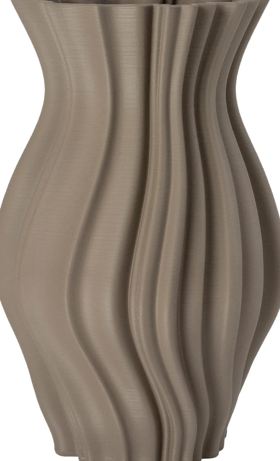 Intratuin vaas 3D bruin D 21,7 H 35,8 cm