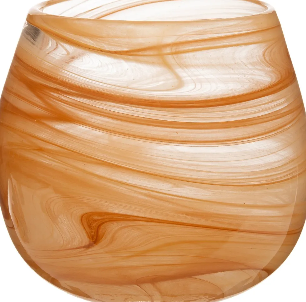 Intratuin vaas Dinte geel D 14 H 13 cm