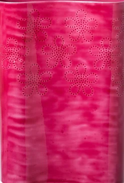 Intratuin vaas Dowra roze 19 x 6,5 x 27 cm