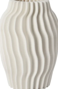 Intratuin vaas 3D wit D 19,5 H 27,5 cm