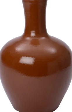 Intratuin vaas Edin bruin D 35 H 50 cm