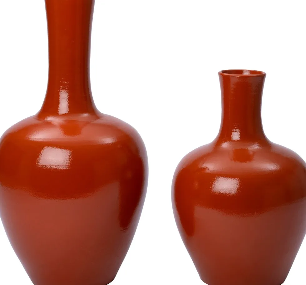 Intratuin vaas Edin oranje D 35 H 50 cm