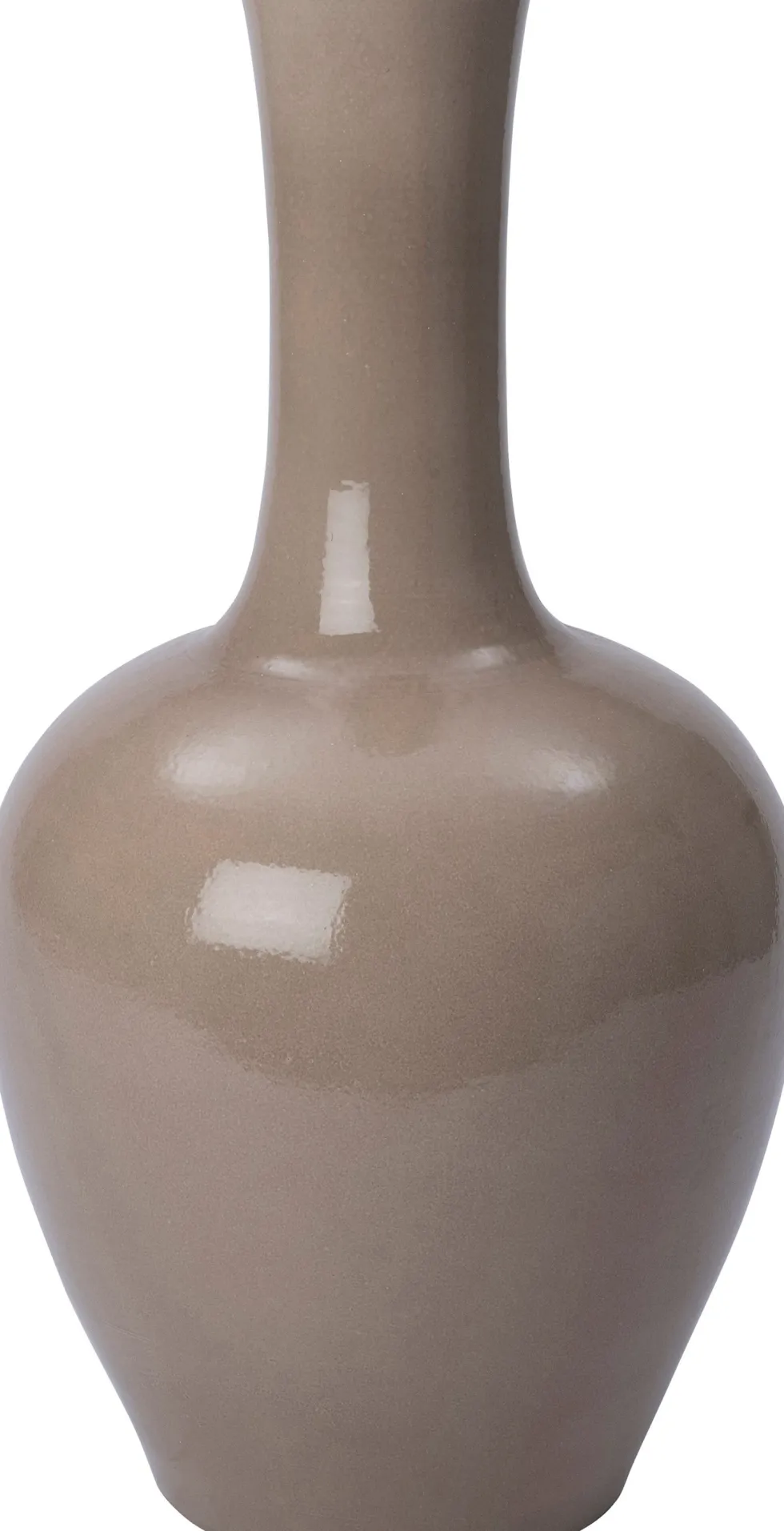 Intratuin vaas Edin taupe D 37 H 70 cm
