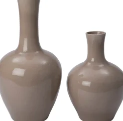 Intratuin vaas Edin taupe D 37 H 70 cm