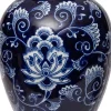 Intratuin vaas Eleanor blauw D 20 H 30 cm
