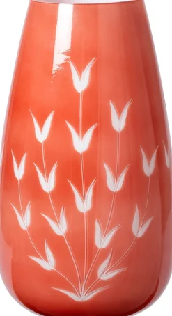 Intratuin vaas Elgin oranje D 15 H 27 cm