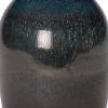 Intratuin vaas Elliot blauw / zwart D 16 H 21,5 cm