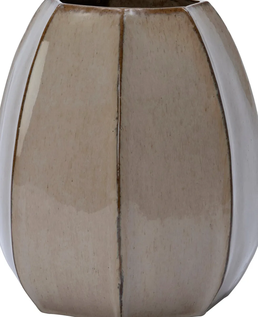 Intratuin vaas Elvi taupe D 27 H 31 cm