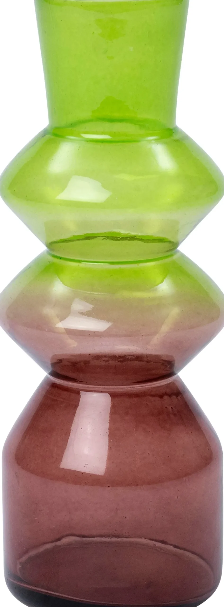 Intratuin vaas Enny groen / bruin D 10 H 24 cm