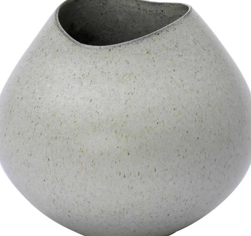 Intratuin vaas Eskil wit / grijs D 29 H 27,5 cm