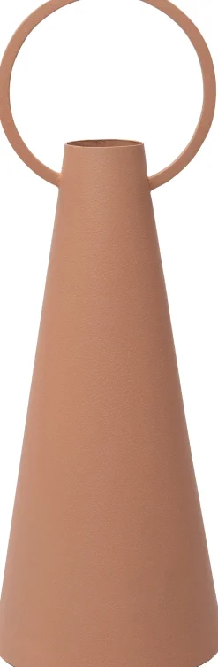 Intratuin vaas Evi oranje D 12,5 H 34 cm