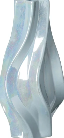 Intratuin vaas Fabien blauw D 15,5 H 30,5 cm