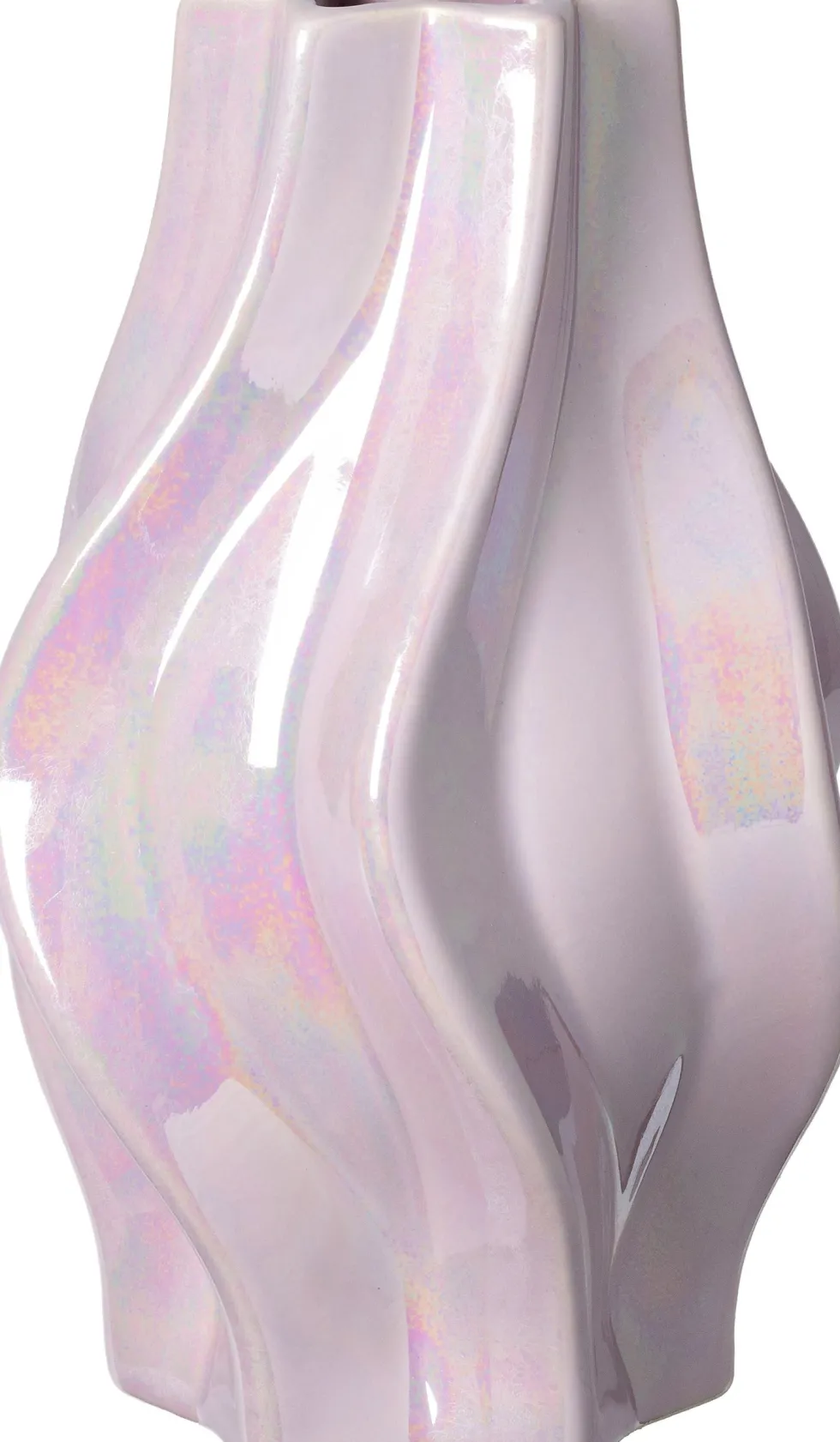Intratuin vaas Fabien paars D 14,5 H 22 cm