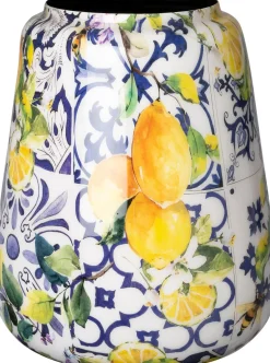 Intratuin vaas Formby blauw / wit D 21 H 24,5 cm