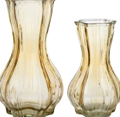Intratuin vaas Freya geel D 12,5 H 20,5 cm