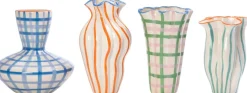 Intratuin vaas Fyvie groen / crème D 21 H 31 cm