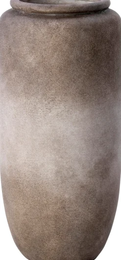 Intratuin vaas Geno bruin / taupe D 20,5 H 42 cm