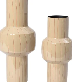 Intratuin vaas Goole beige D 14 H 42 cm