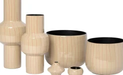 Intratuin vaas Goole beige D 14 H 42 cm