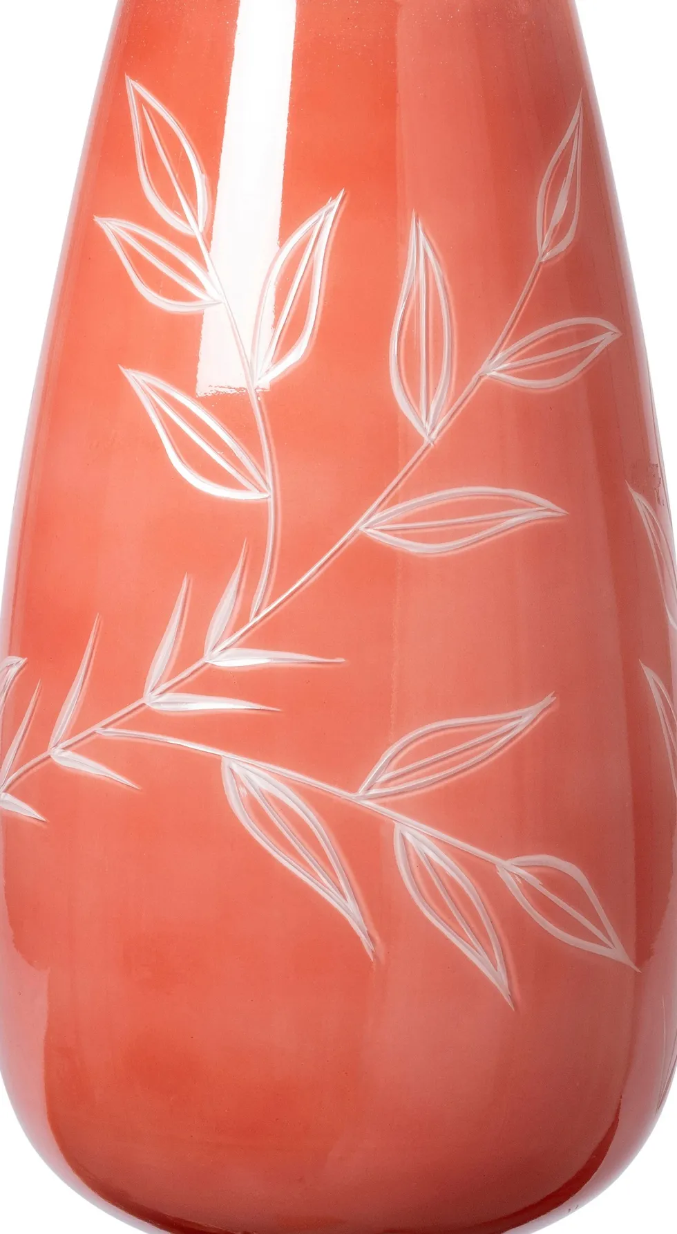 Intratuin vaas Gowran oranje D 15 H 27 cm