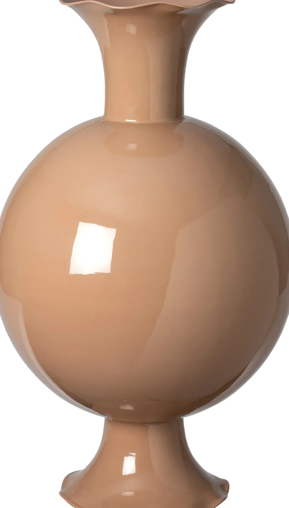 Intratuin vaas Indian beige D 20 H 37 cm