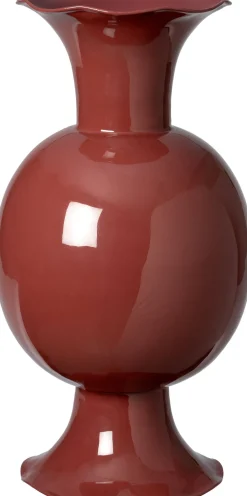 Intratuin vaas Indian rood D 25 H 46 cm