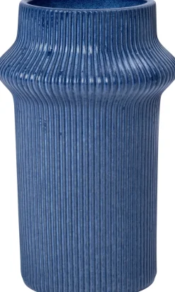 Intratuin vaas Insch blauw D 16 H 25,5 cm
