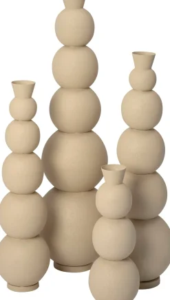 Intratuin vaas Jacky beige D 17 H 50 cm