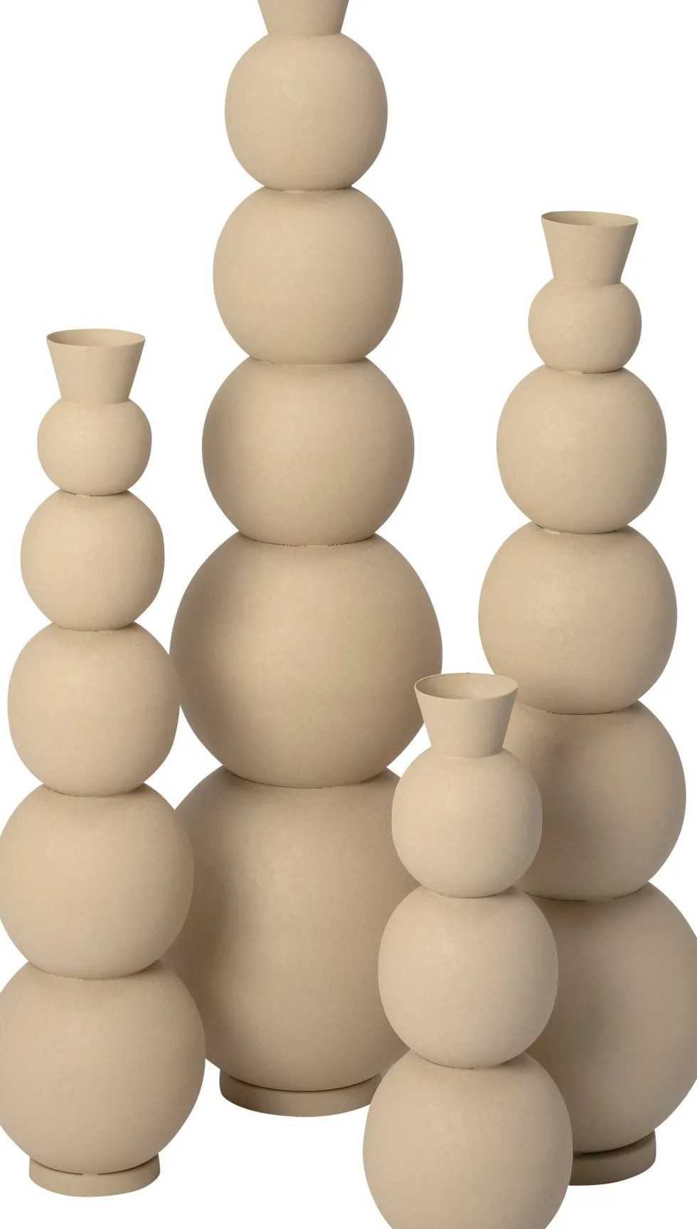 Intratuin vaas Jacky beige D 17 H 50 cm