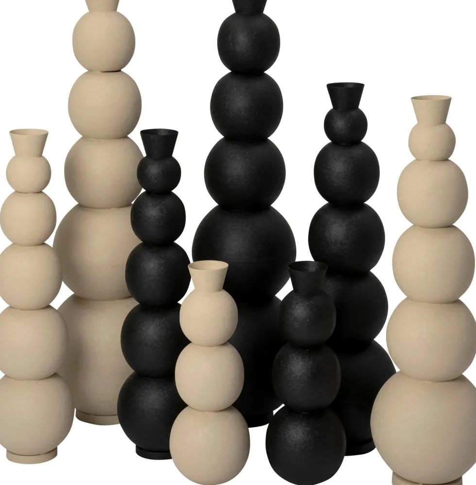 Intratuin vaas Jacky zwart D 26 H 87 cm