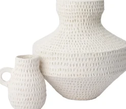 Intratuin vaas Jamy wit D 33 H 37 cm