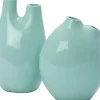 Intratuin vaas Jilly blauw 14 x 13 x 28 cm