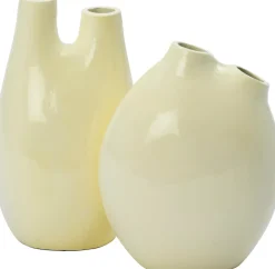 Intratuin vaas Jilly crème 14 x 13 x 28 cm