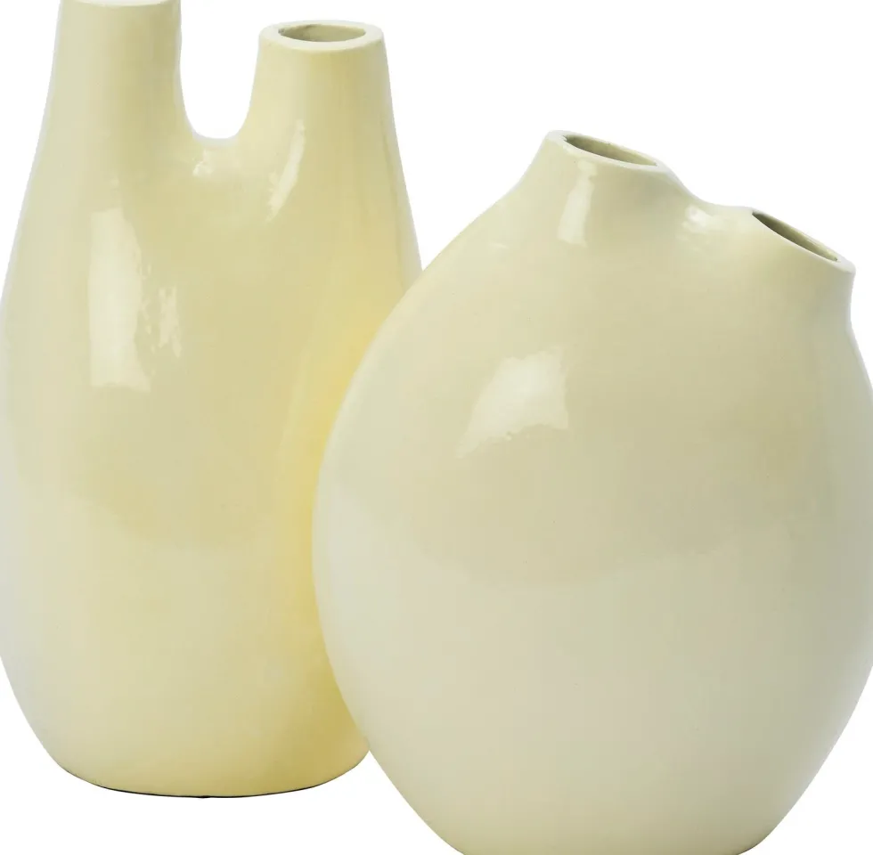 Intratuin vaas Jilly crème 18 x 13 x 23 cm